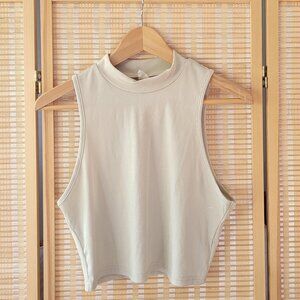 H&M Ribbed Mock Neck Top